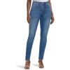 imageLookbookStore Skinny Jeans for Women Trendy High Waist Slim Fit Comfort Jeggings Jeans Stretchy Denim Pants Work CasualClassic Blue