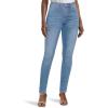 imageLookbookStore Skinny Jeans for Women Trendy High Waist Slim Fit Comfort Jeggings Jeans Stretchy Denim Pants Work CasualMedium Blue