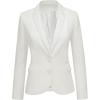 Two Buttons Brilliant White W Striped Lining