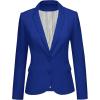 Two Buttons Lapis Blue W Striped Lining