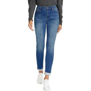 LookbookStore Fleece Lined Jeans for Women High Waisted Skinny Sherpa Jeans Winter Jeggings Warm Denim Pants Trousers(Classic Blue)