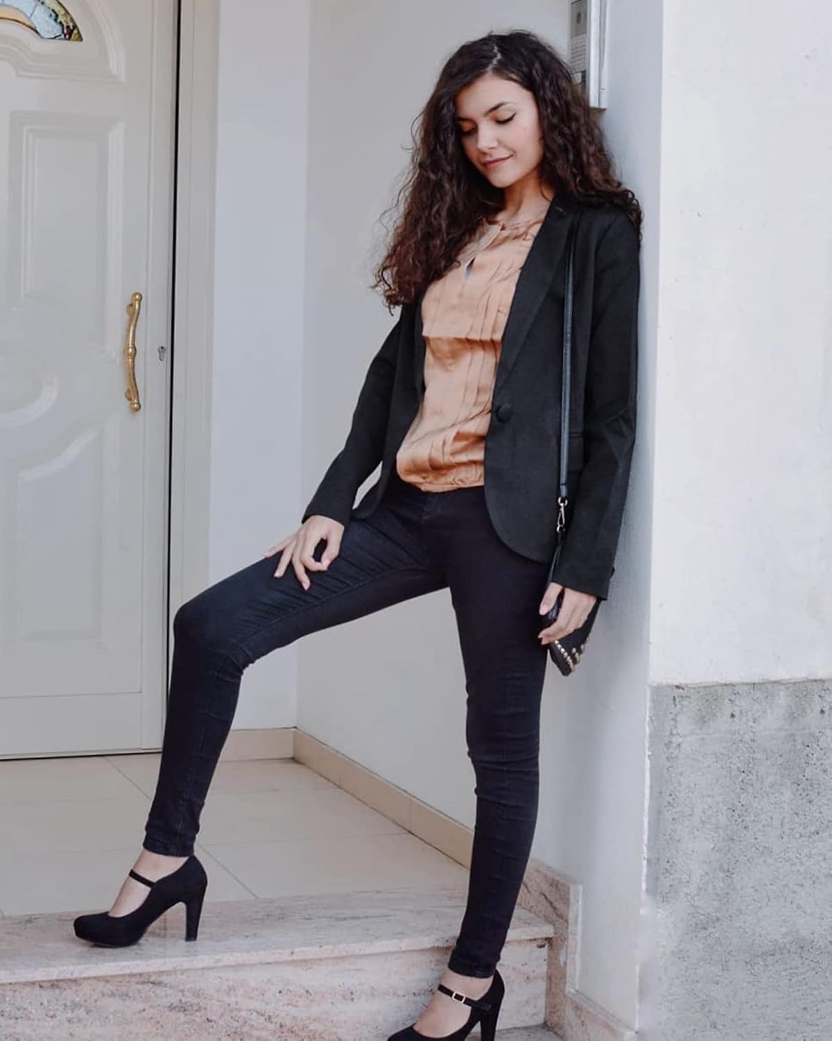 image:imageLookbookStore Blazers for Women Business Casual Long Sleeves Suit JacketsBlack