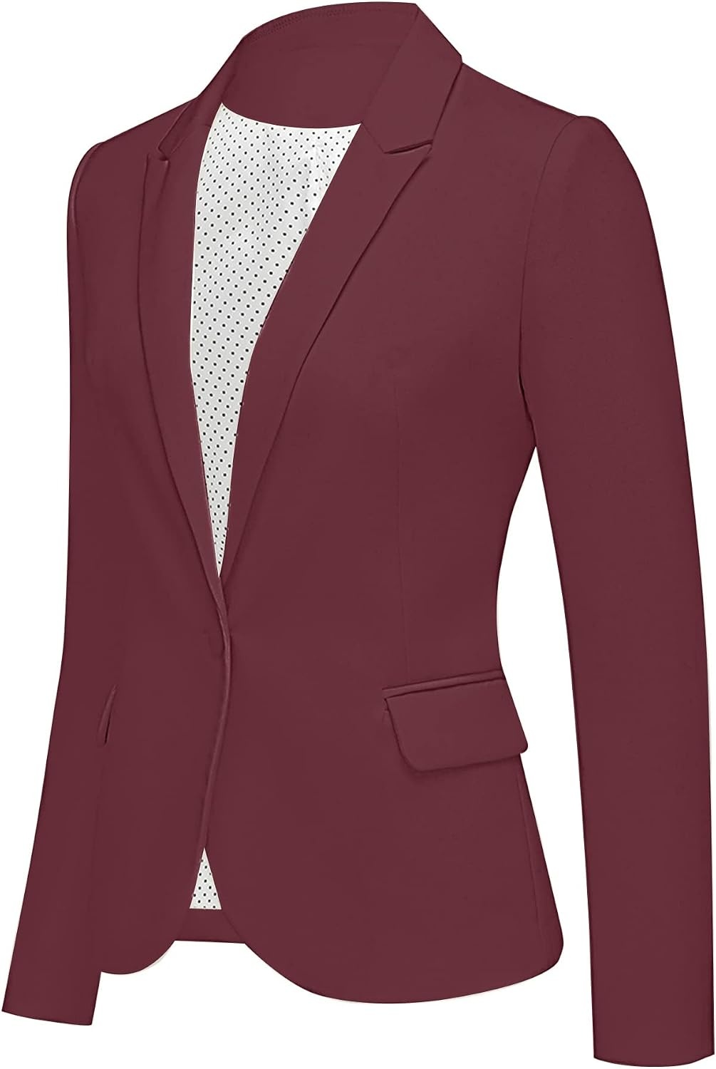 image:imageLookbookStore Blazers for Women Business Casual Long Sleeves Suit JacketsDark Red
