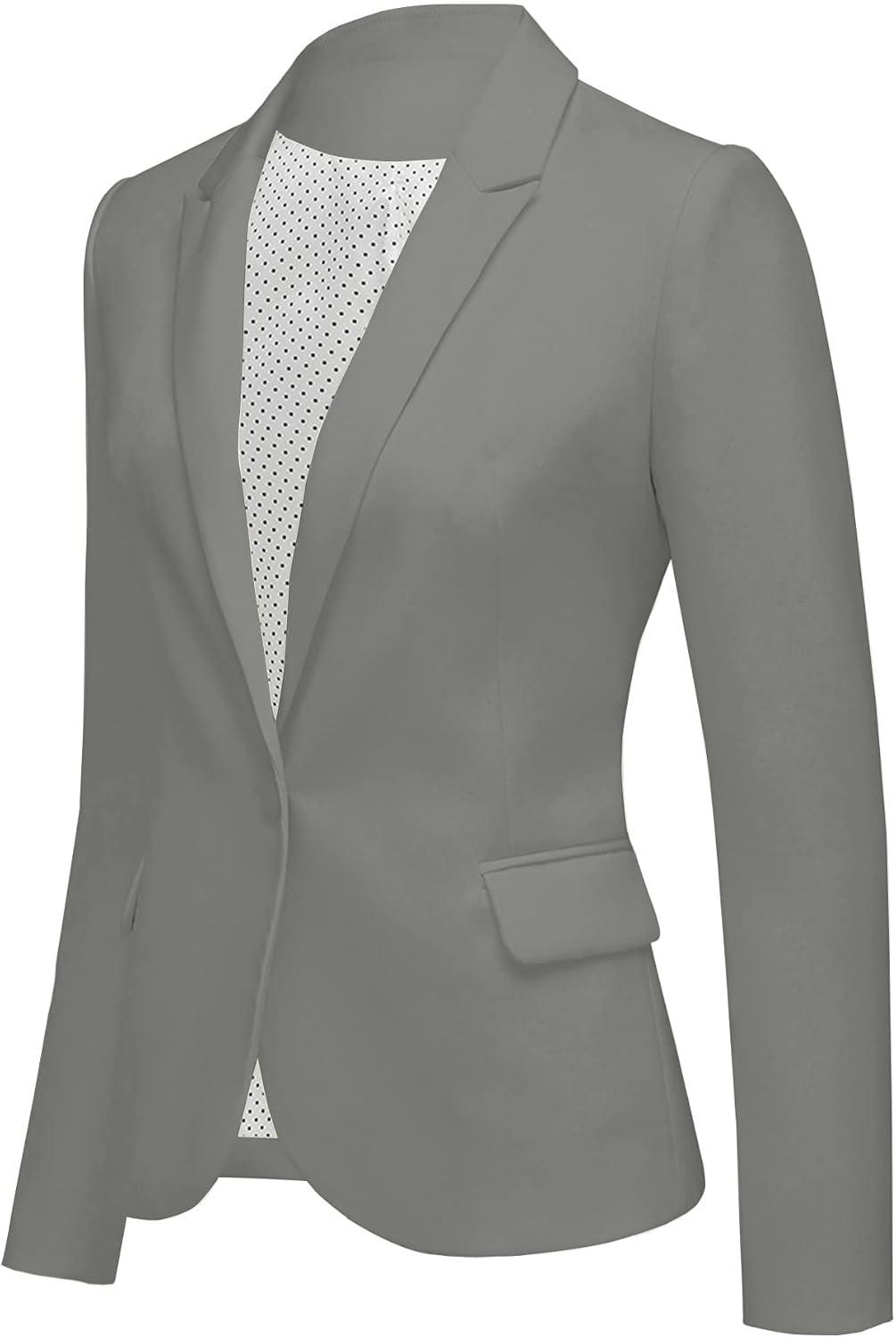 image:imageLookbookStore Blazers for Women Business Casual Long Sleeves Suit JacketsGrey