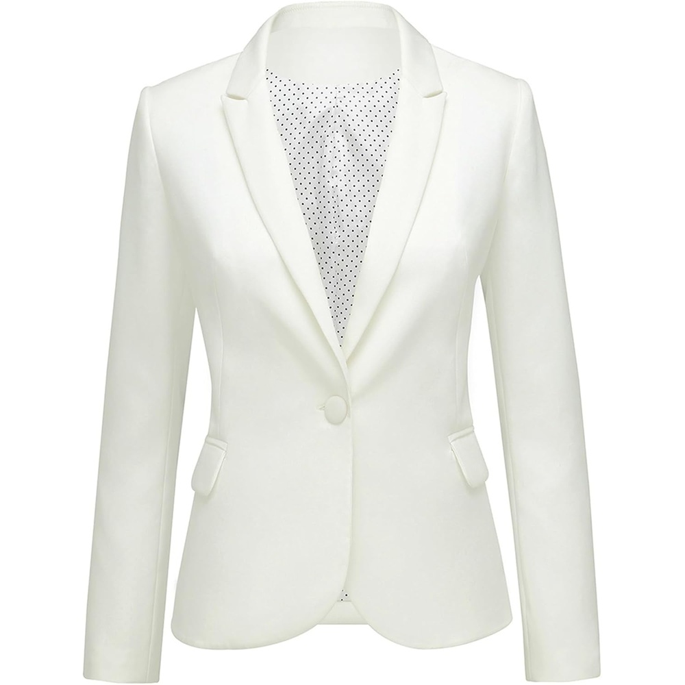 image:imageLookbookStore Blazers for Women Business Casual Long Sleeves Suit JacketsBeige