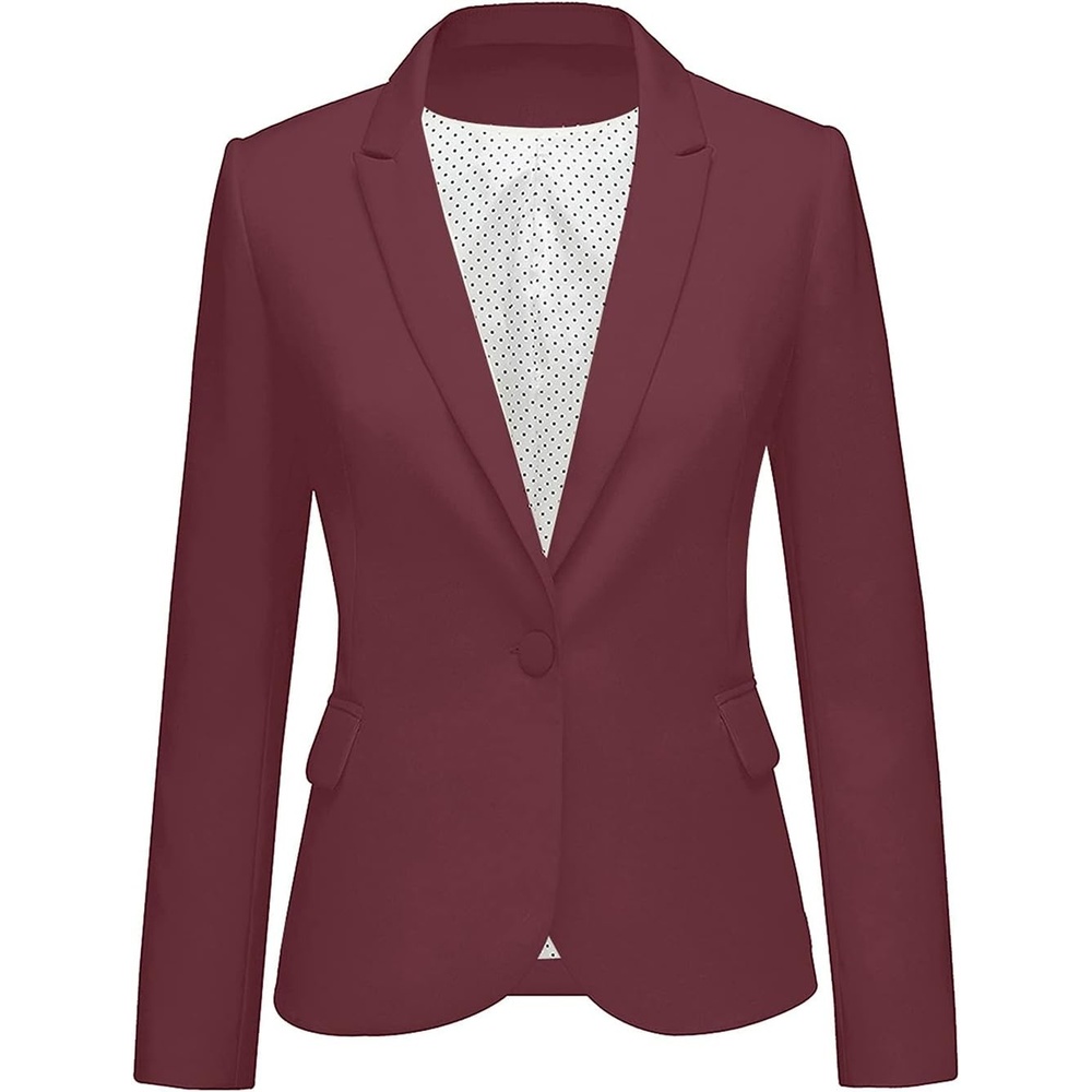 image:imageLookbookStore Blazers for Women Business Casual Long Sleeves Suit JacketsDark Red