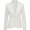 Two Buttons Brilliant White W Striped Lining