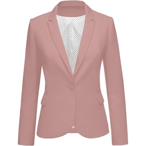 LookbookStore Blazers for Women Business Casual Long Sleeves Suit Jackets(Dusty Rose)