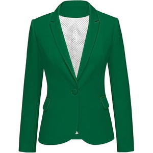 LookbookStore Blazers for Women Business Casual Long Sleeves Suit Jackets(Verdant Green)